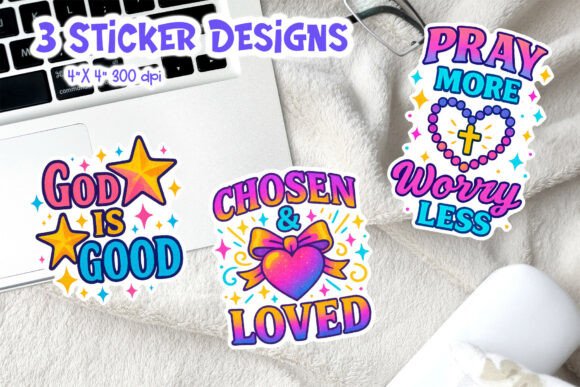 Christian Prayer Faith PNG Stickers — Illustrations