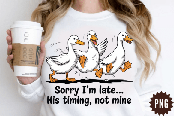 Christian Sorry I’m Late His Timing PNG Illustrations