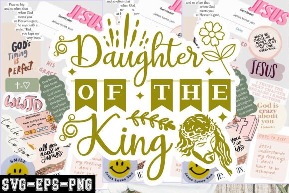 Daughter of the King SVG for Crafts & Content Publishing