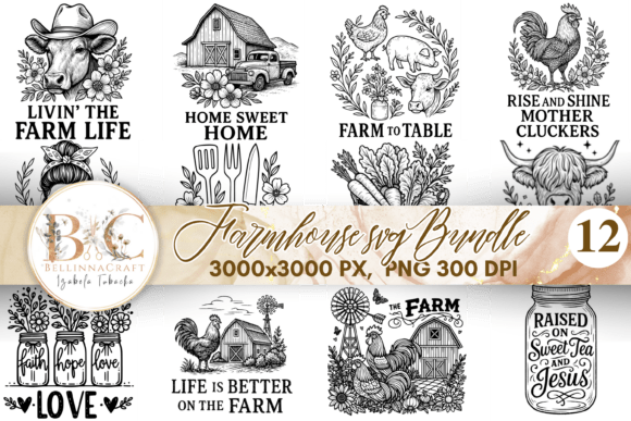 Farmhouse SVG Bundle Funny Farm Saying