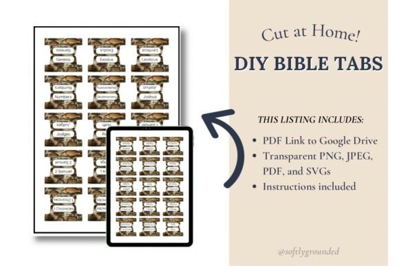 Fisherman Bible Tabs Scripture Tools for Crafts