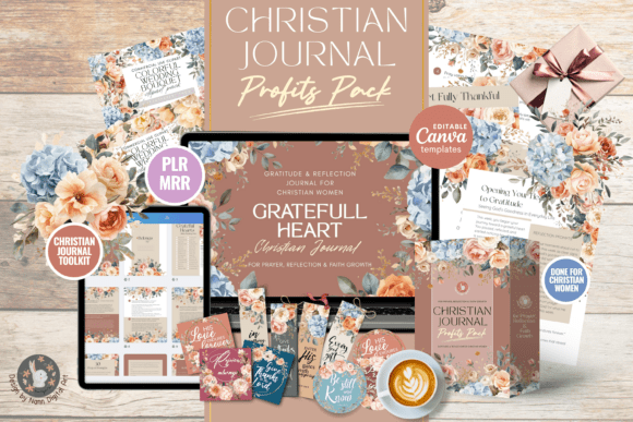 Gratitude Journal Template Profits Pack