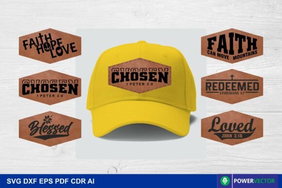 Leather Patch SVG: Bible Verse Patches & Laser Engraving
