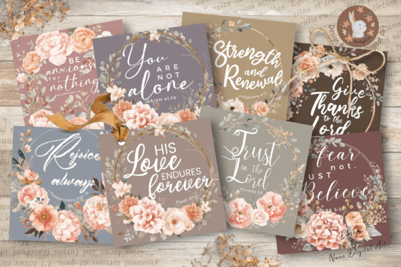 Printable Bible Verses Cards Set No.901 — Print Templates