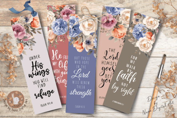 Scripture Bookmarks Printable Set 556 — Crafts